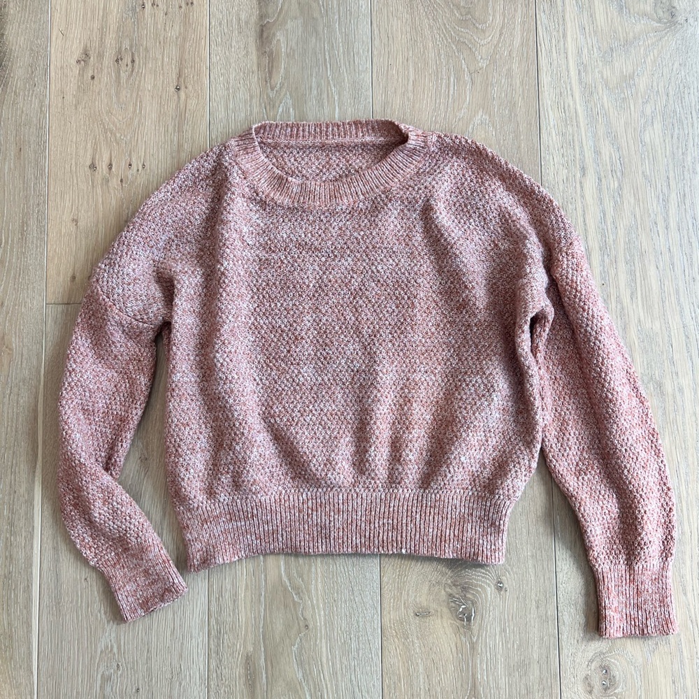 Women's Dark Orange and Cream Sweater